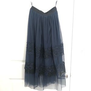 PINKO lace midi skirt